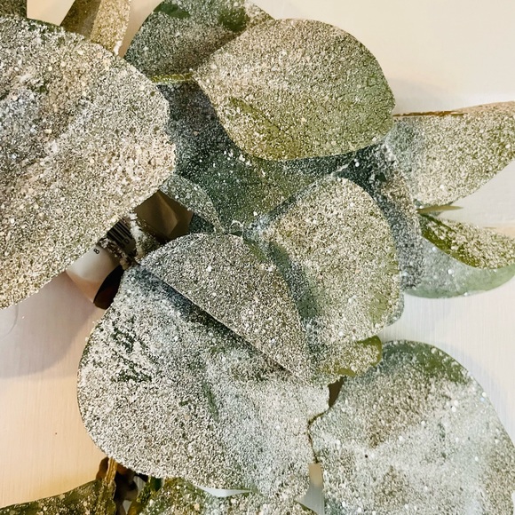 *Frosted Dollar Eucalyptus Candle Ring, 3.5” - Picture 12 of 15